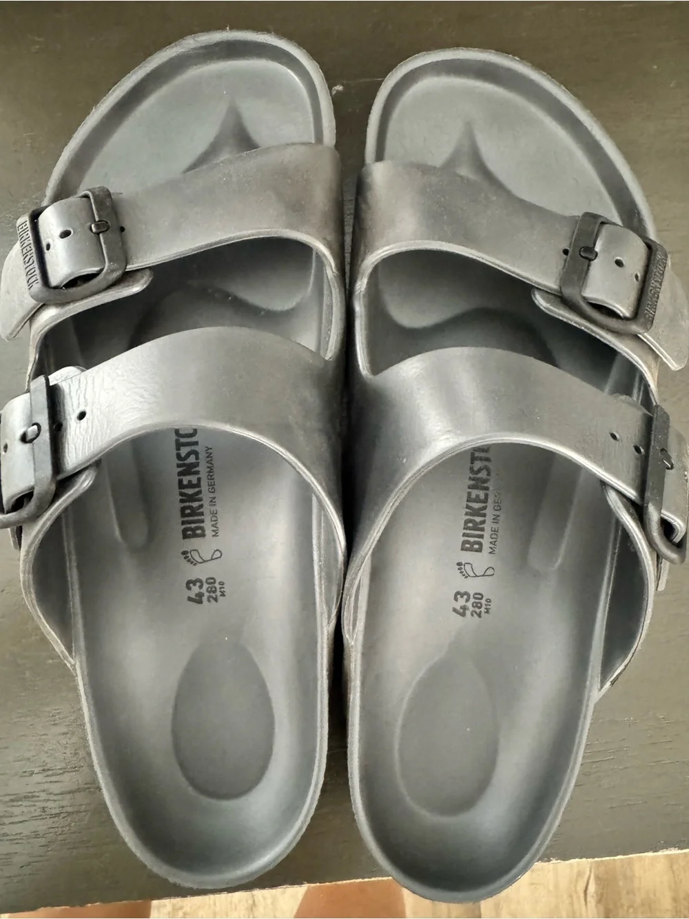 Men- Birkenstock Arizona EVA Sandals in Gray